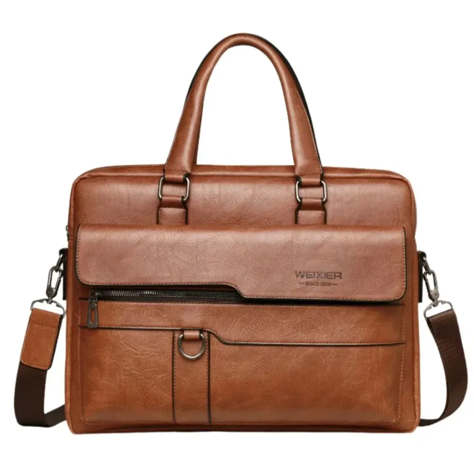 Mon Sacoche Cuir Sac Ordinateur Homme Noir