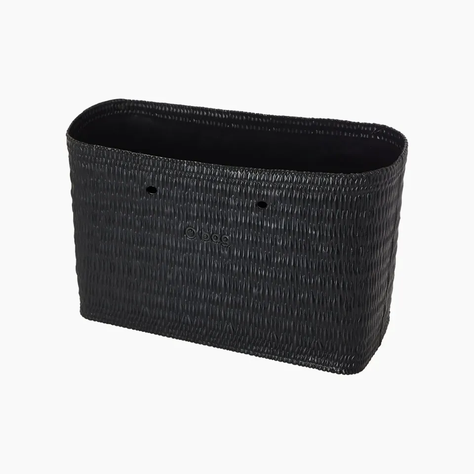 O bag Beach corps sac gomme noir