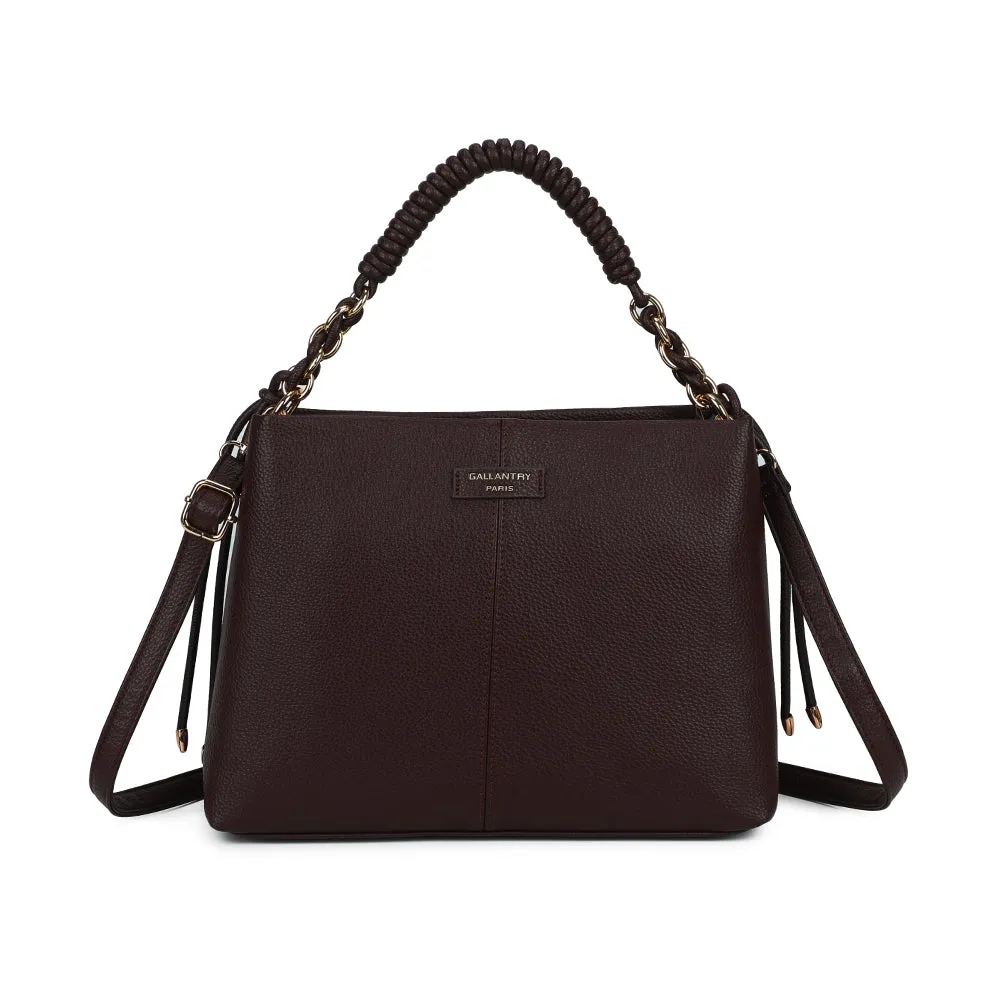 Gallantry Paris Amélie sac à main bordeaux chaîne dorée