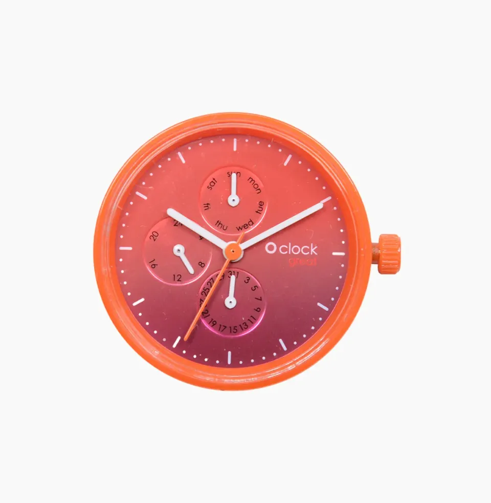 O Clock Great mécanisme Great Date Beach corail miroir