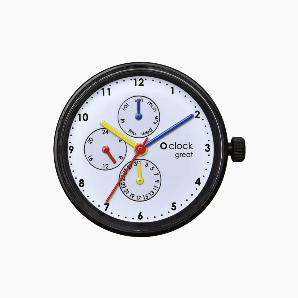 O clock Great Date NYC Times Square montre blanc