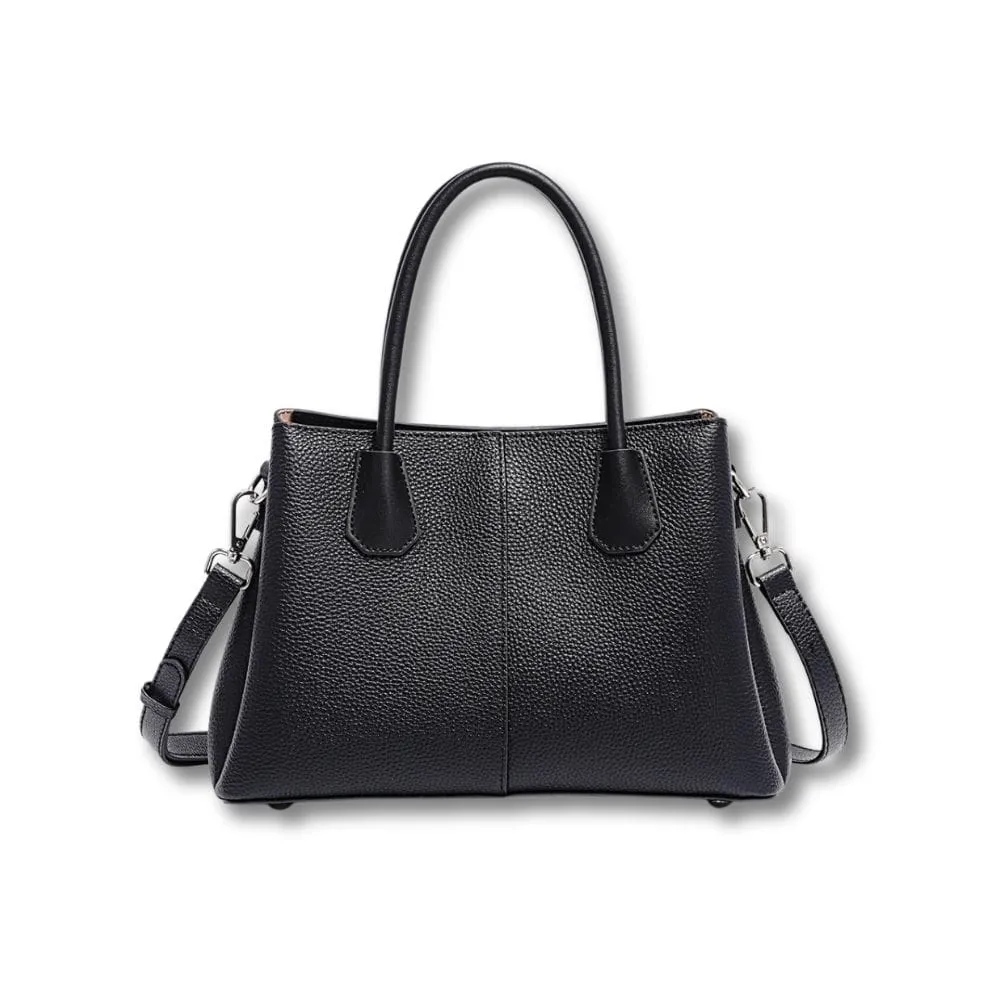 Maison Sacoches Ninon fourre-tout cuir noir 28,5 cm