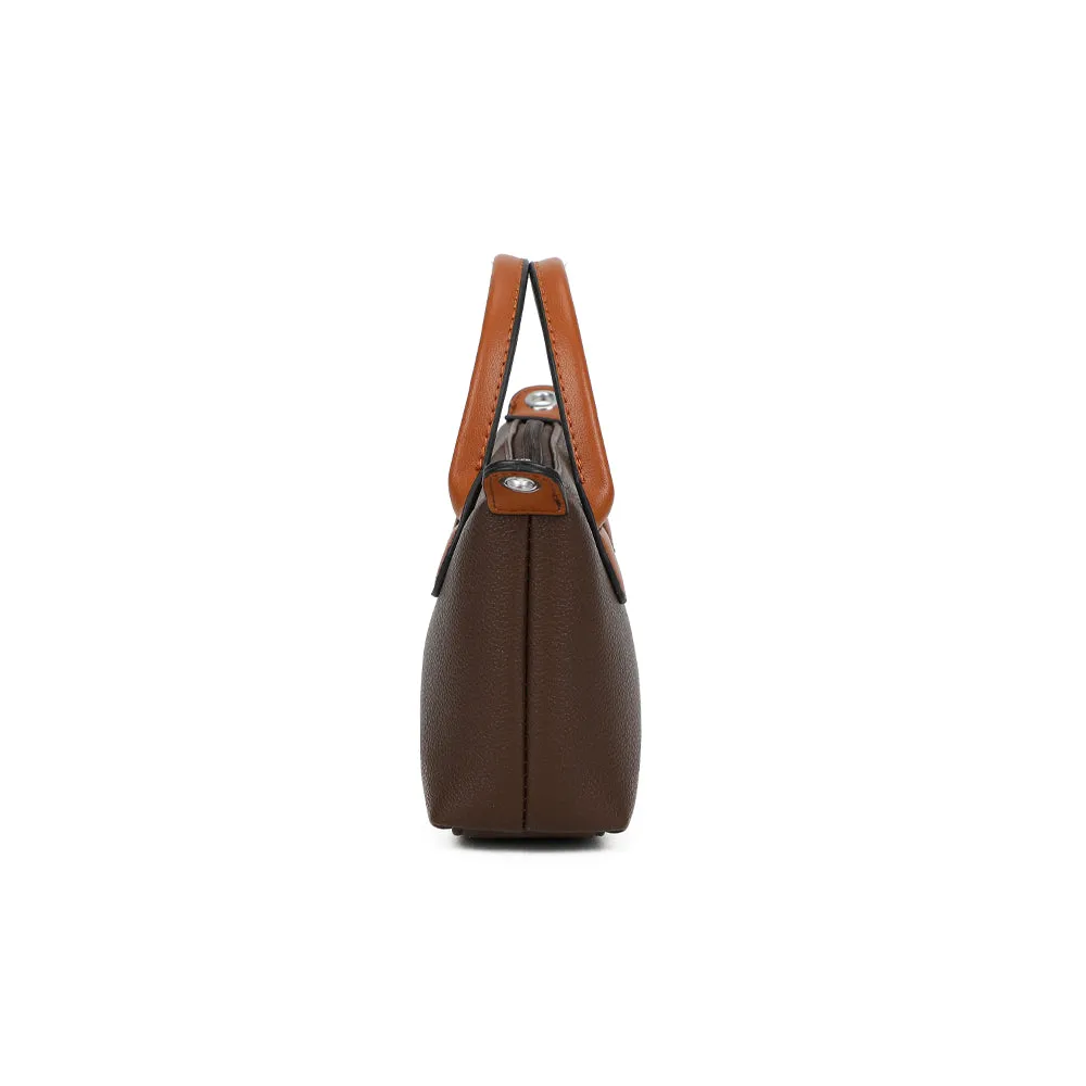 Gallantry Paris La Minette sac à main Coffee mini zippé