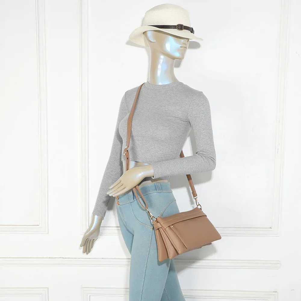 Gallantry Paris Vélane sac bandoulière taupe foncé zippé