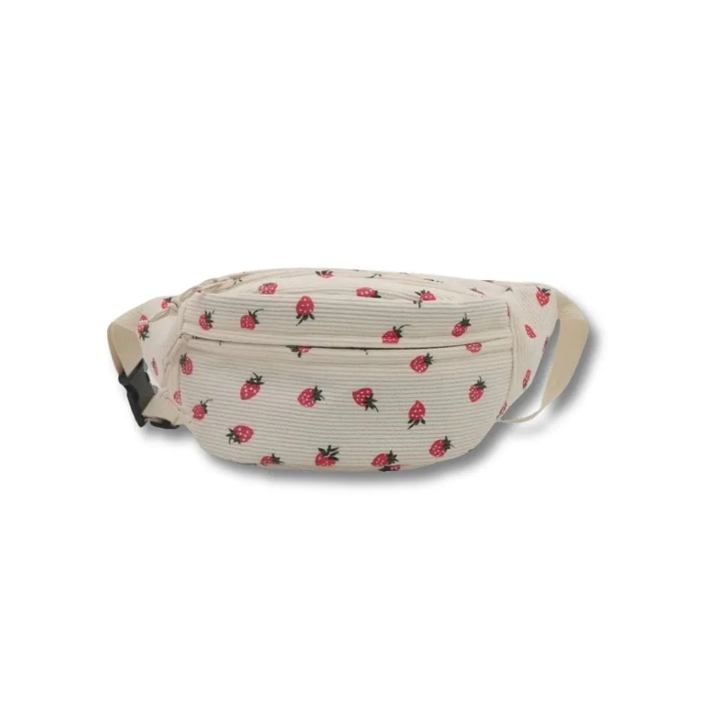 Maison Sacoches Elva sac banane velours noir