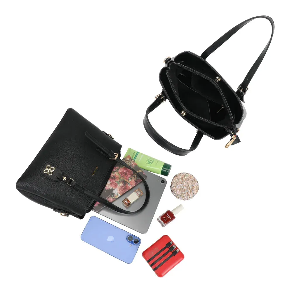 Gallantry Jardin Secret sac à main noir charm floral