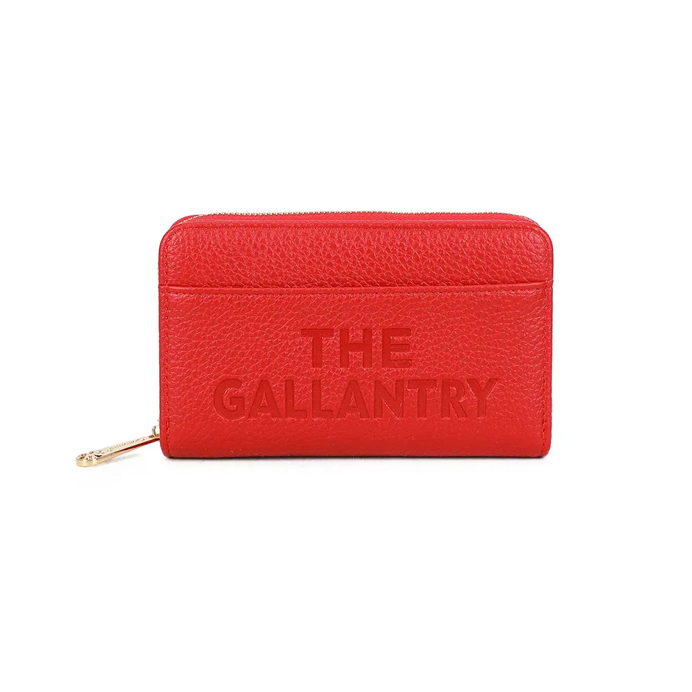 Gallantry Paris Le Précieux portefeuille noir zippé compact