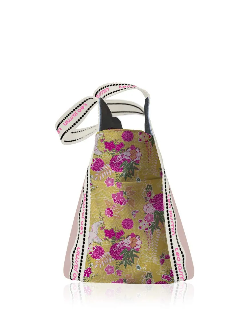 Téo Jasmin Jasmine Geisha grand cabas champagne zippé