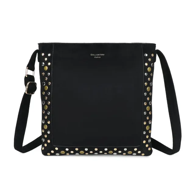 Gallantry Velia sac bandoulière noir à clous