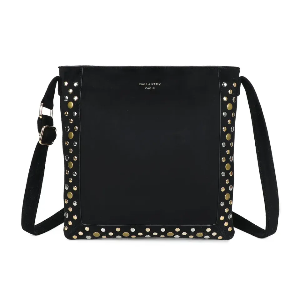 Gallantry Velia sac bandoulière noir à clous