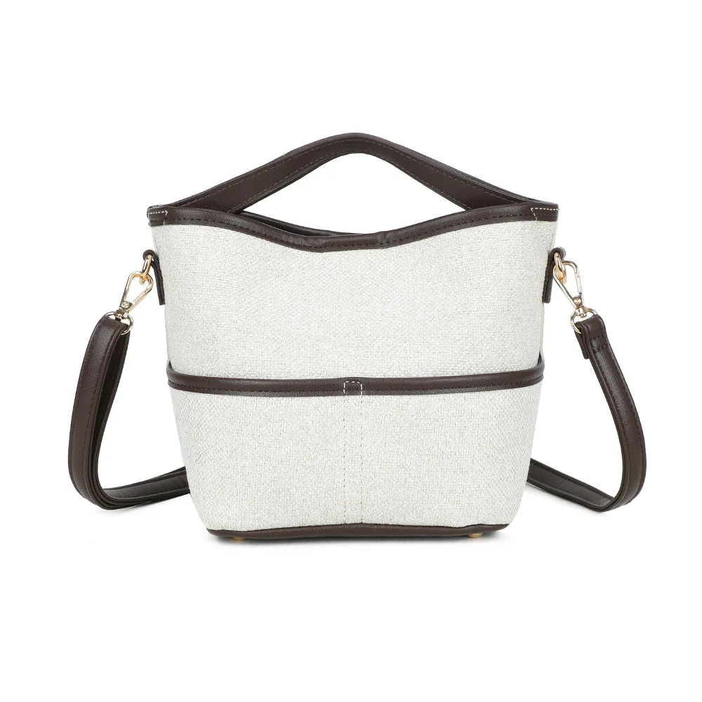 Gallantry Paris Ava Épure sac à main Beige/Coffee bicolore