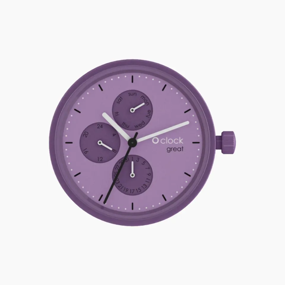 O bag O Clock Great Date mécanisme Soleil Violet