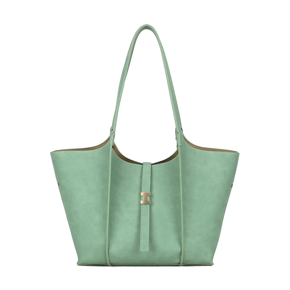 Gallantry Verde sac à main Noir grand