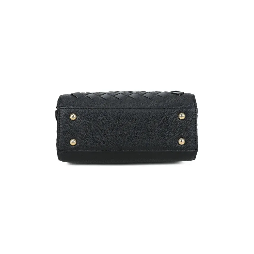 Gallantry Allure Tressée sac main noir tressé 23cm