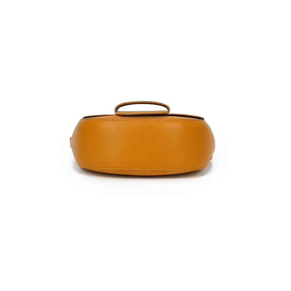 Gallantry Paris Mielia sac demi-lune jaune foncé