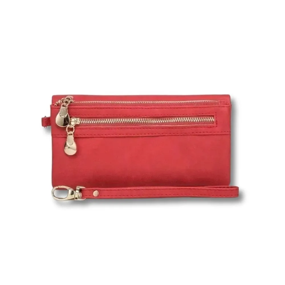 Maison Sacoches Zaria grand portefeuille femme noir zippé