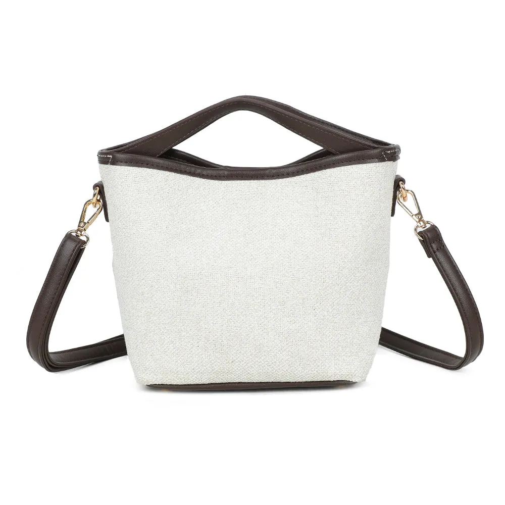 Gallantry Paris Ava Épure sac à main Beige/Coffee bicolore