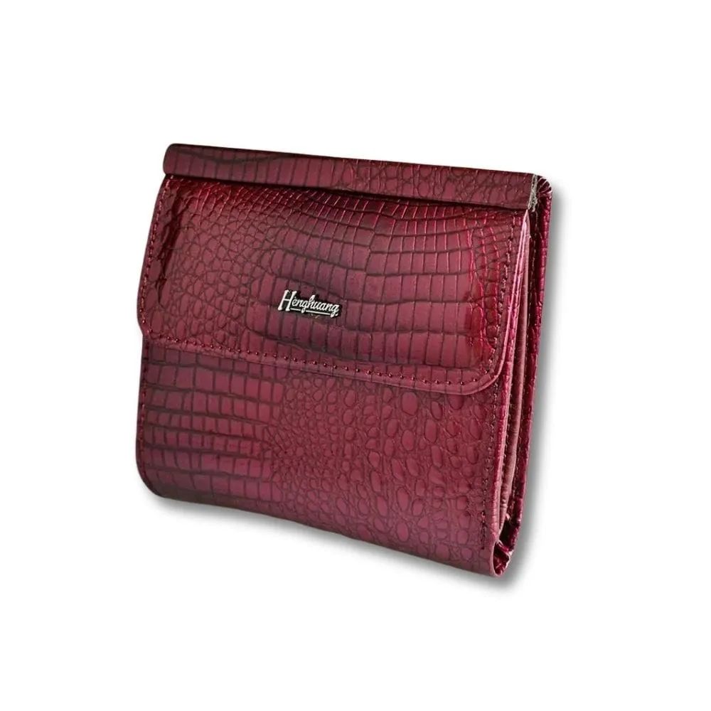 Maison Sacoches Calia mini porte-feuille femme rouge cuir