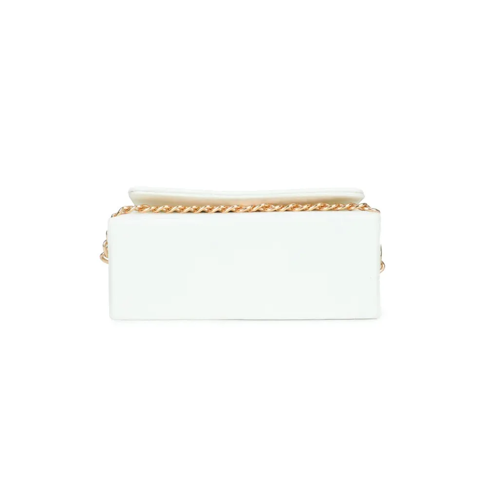 Gallantry Paris Azurée mini sac chaîne dorée bleu clair