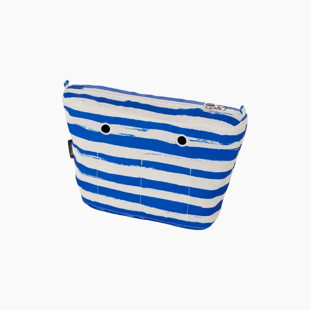 O bag Mini Inner Zip sac intérieur rayé marine