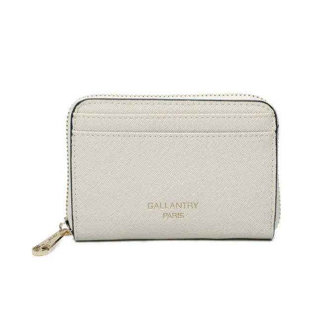 Gallantry Paris Petit Copain portefeuille zippé beige compact