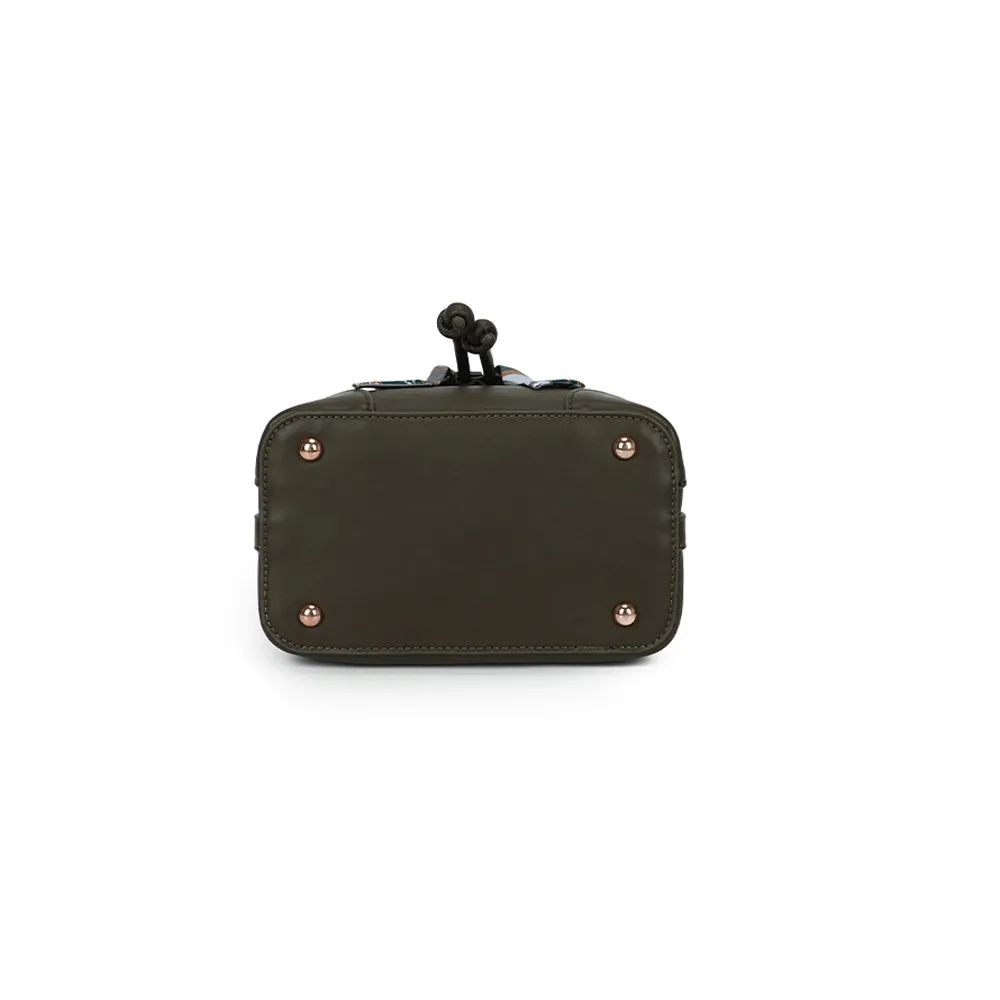 Gallantry Elysane sac seau vert foncé foulard