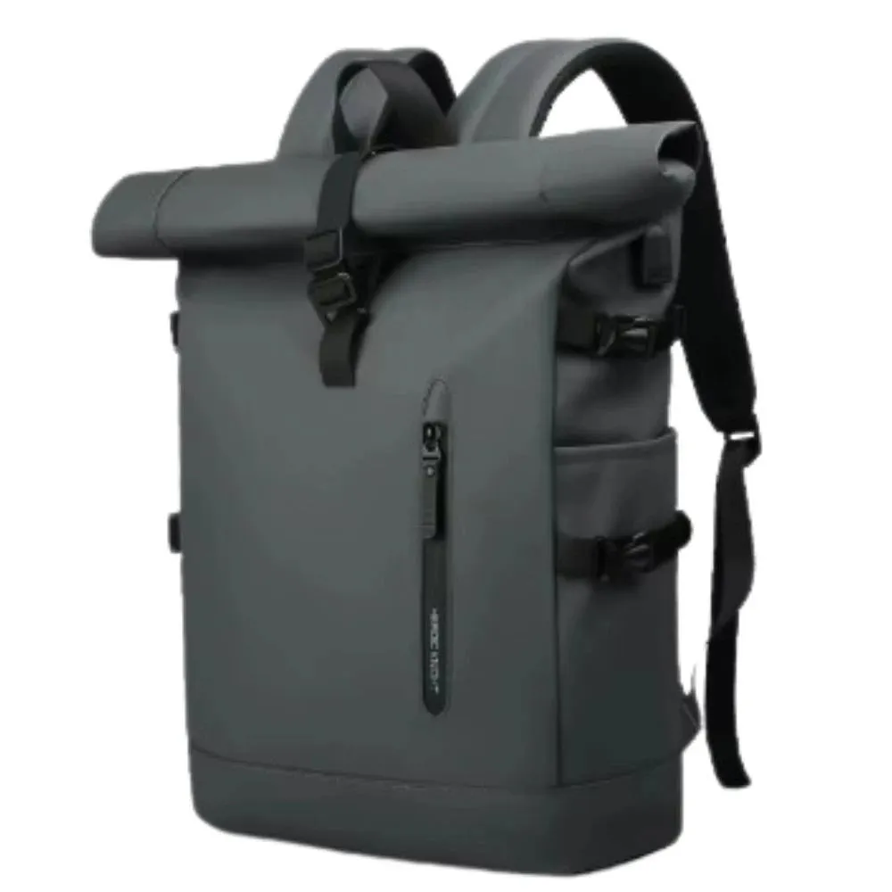 Mon Sacoche Sac à Dos Étanche Vert Fermeture Roulée