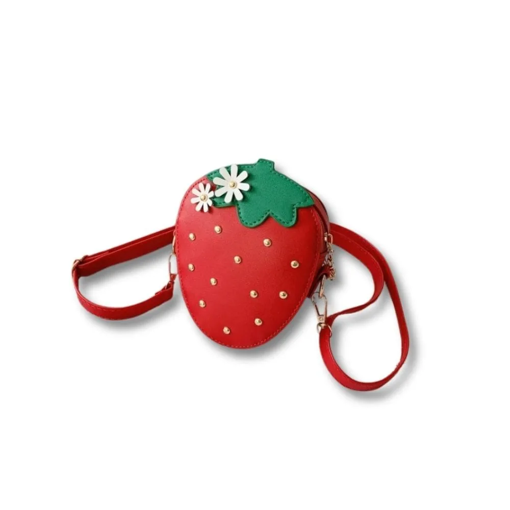 Maison Sacoches Fresca sac petite fille fraise noir