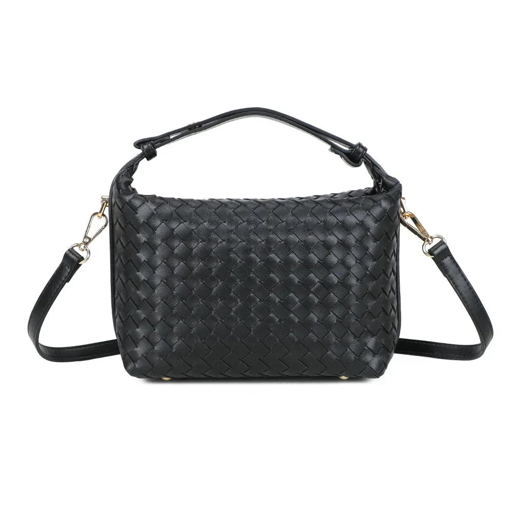 Gallantry Mirena sac à main noir tressé léger