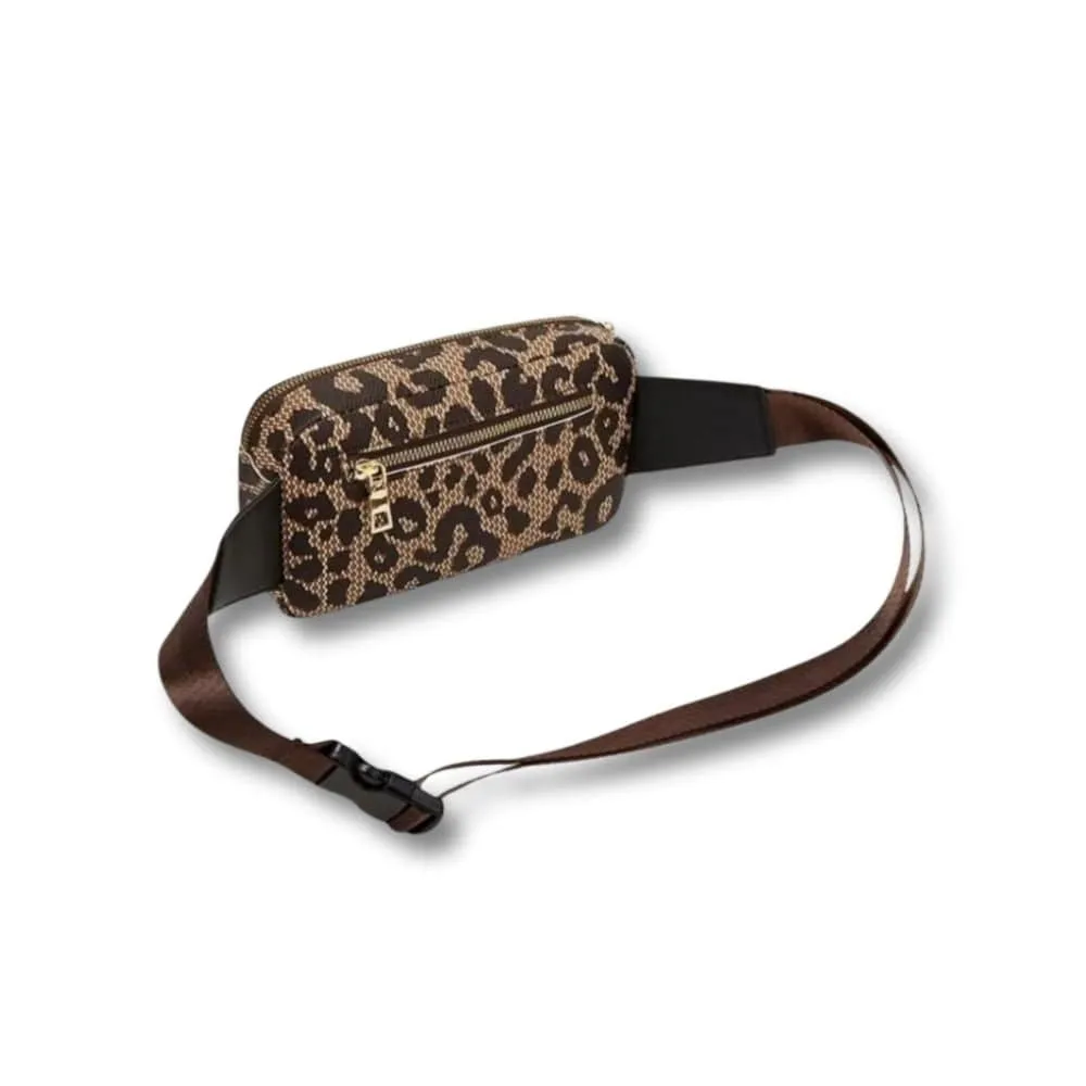 Maison Sacoches Nysa mini banane femme marron portefeuille