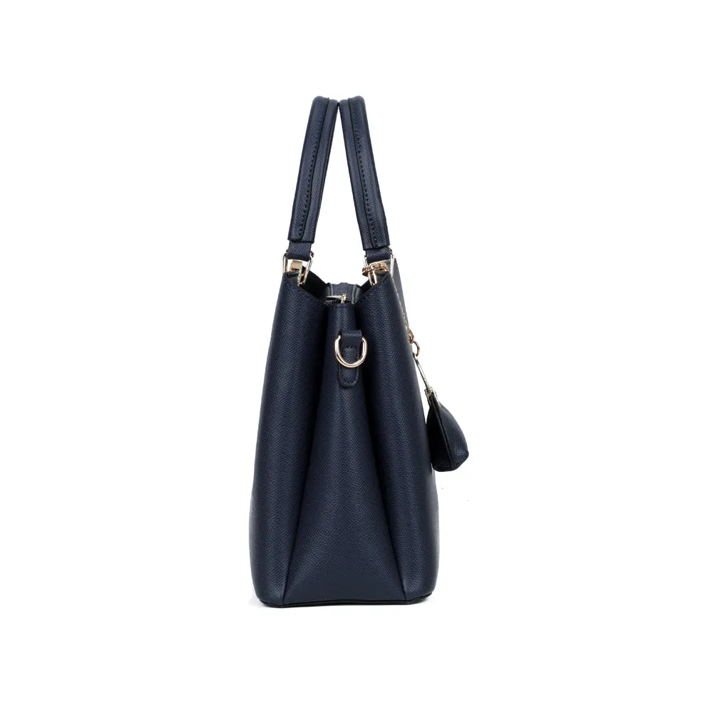 Gallantry La Cassia sac à main bleu foncé grainé