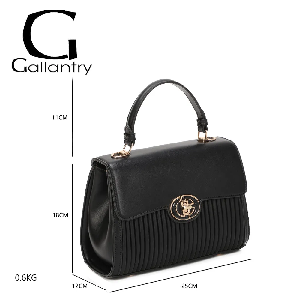 Gallantry Paris Véra sac main rabat noir