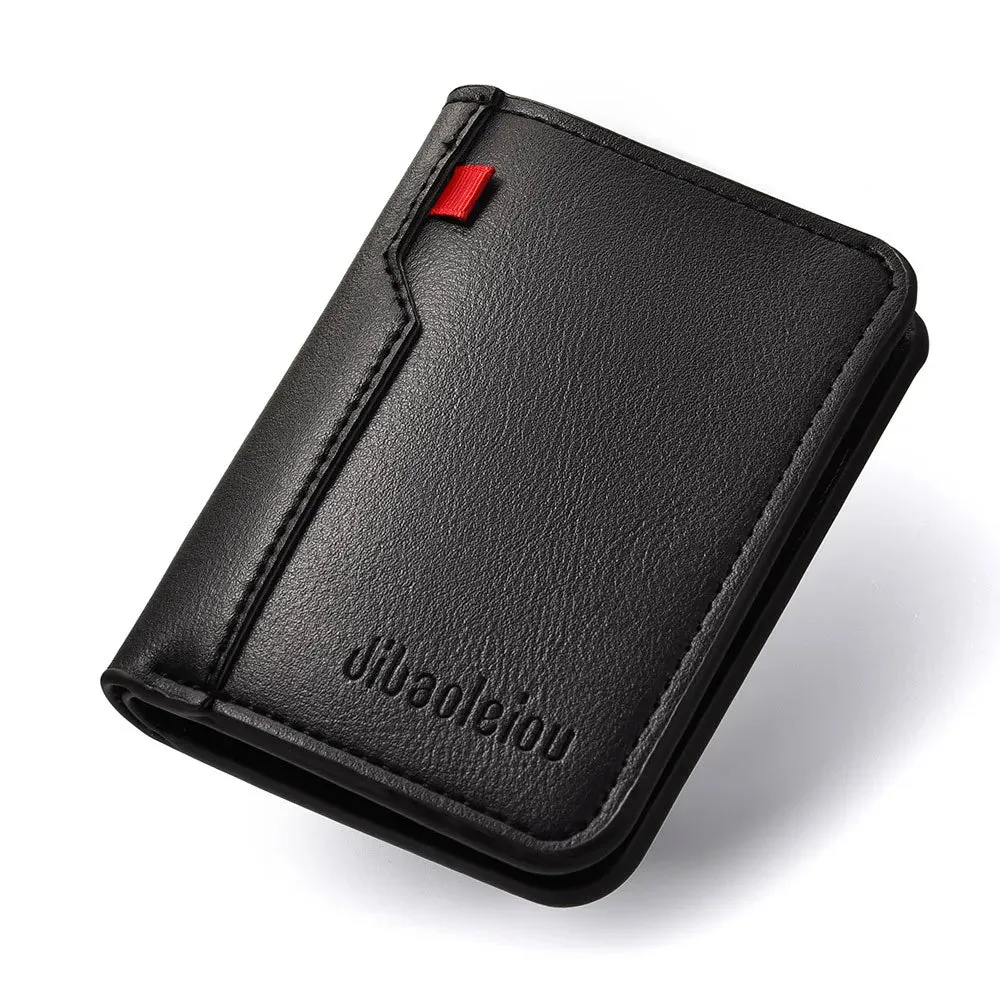 Mon Sacoche Fin et Élégant Portefeuille Marron Fin