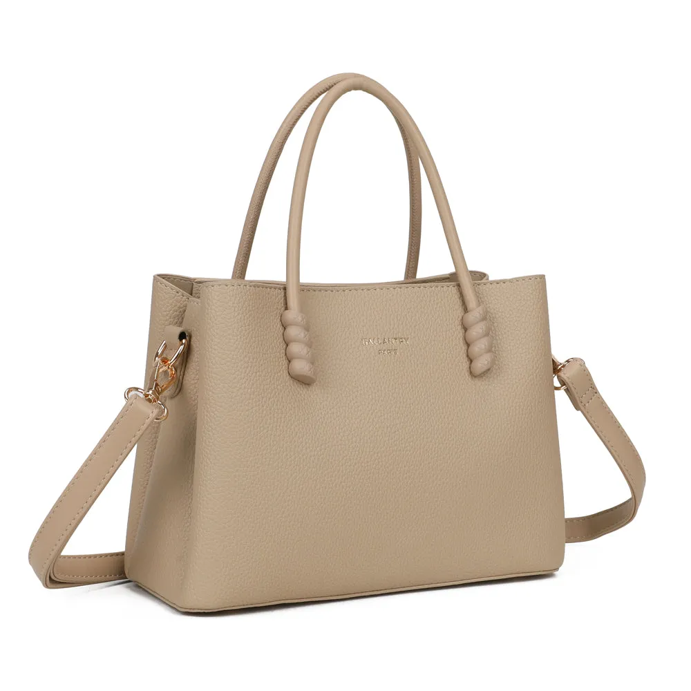 Gallantry Paris La Rosella sac à main taupe grainé