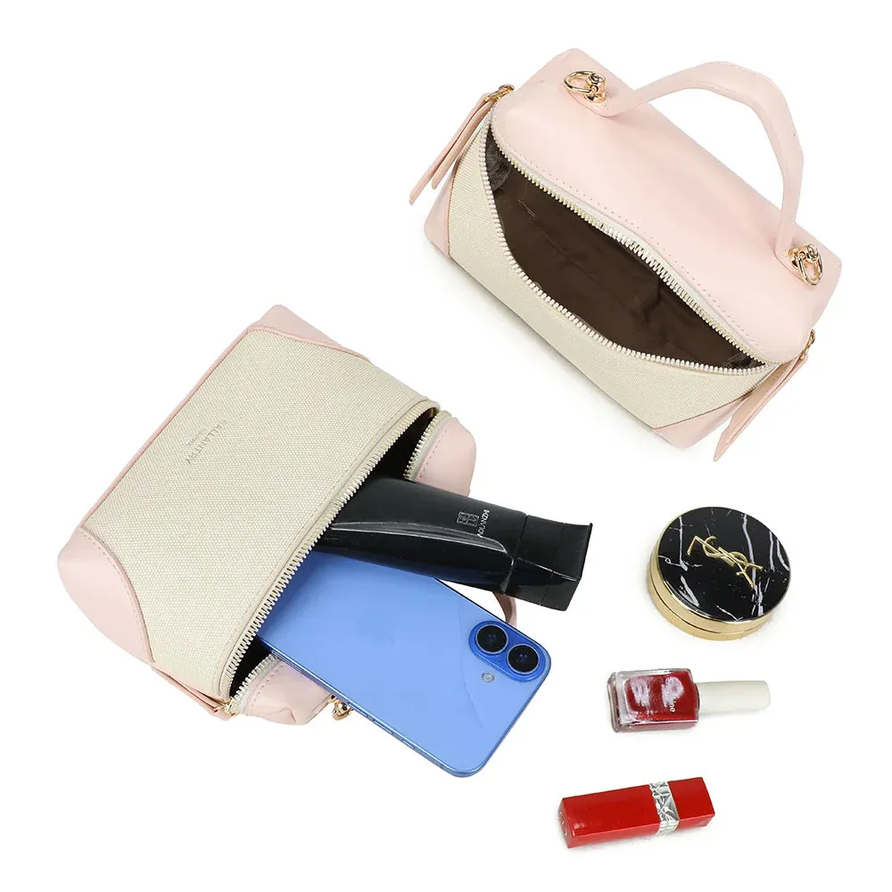 Gallantry Paris Moka sac à main beige/rose vegan