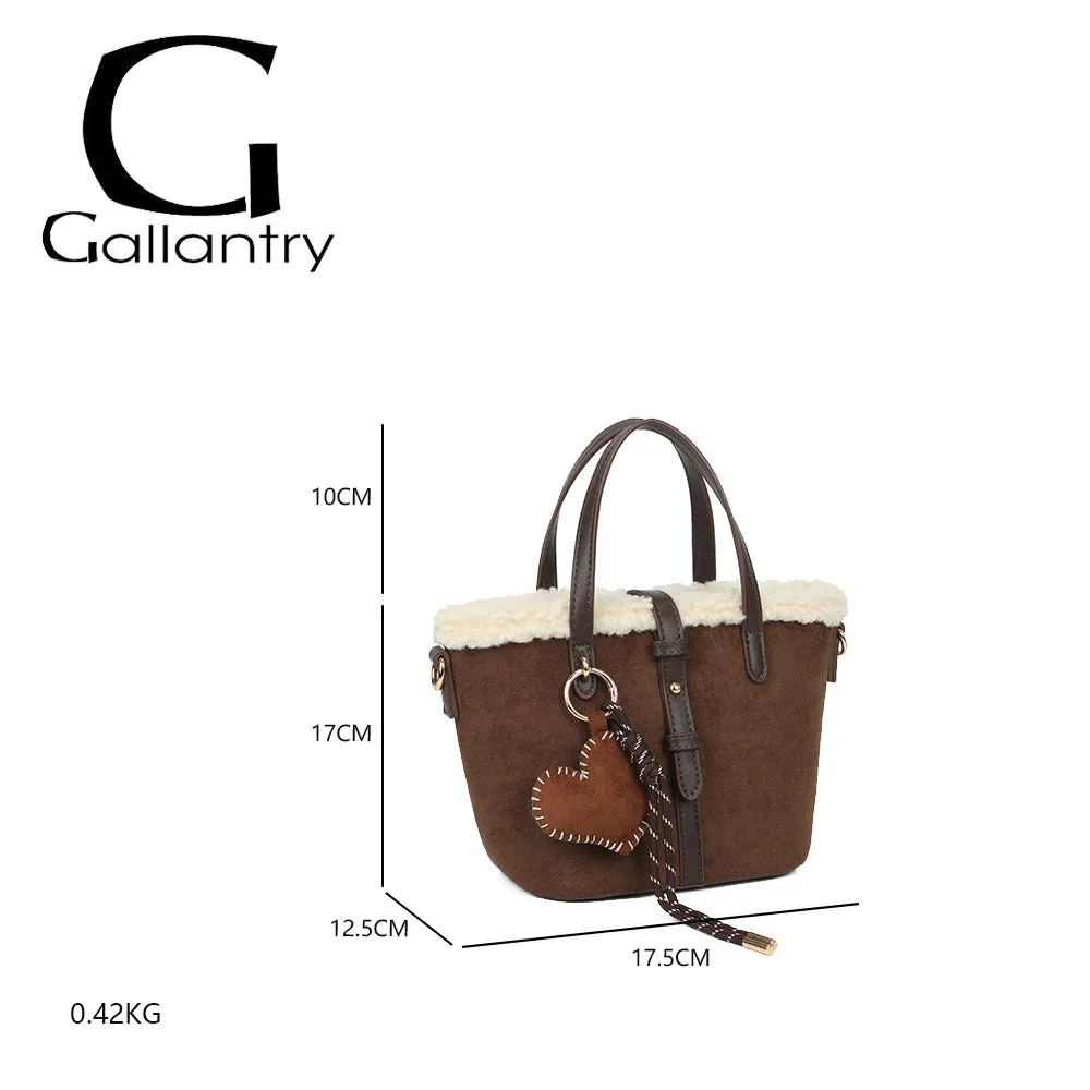 Gallantry Marlon petit sac à main coffee effet daim
