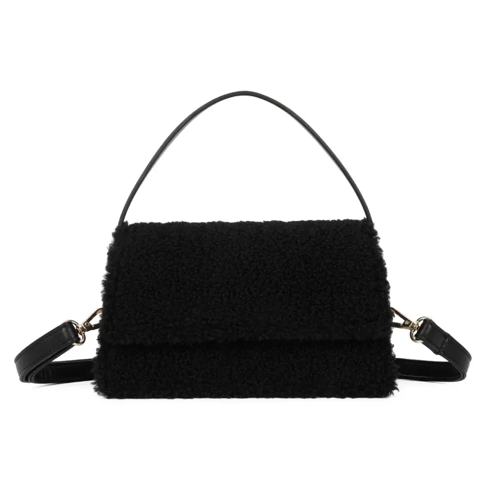 Gallantry Paris Rosino-Fluffy sac à main Noir peluche