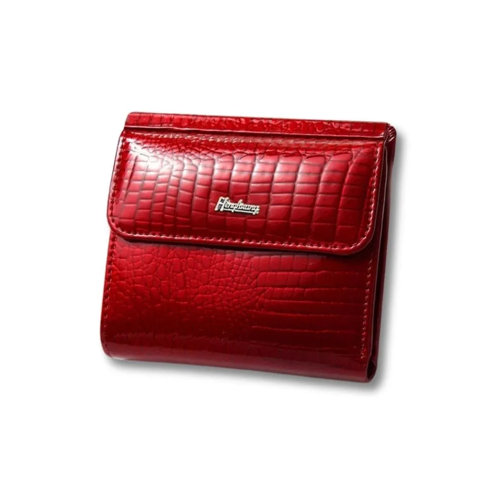 Maison Sacoches Calia mini porte-feuille femme rouge cuir
