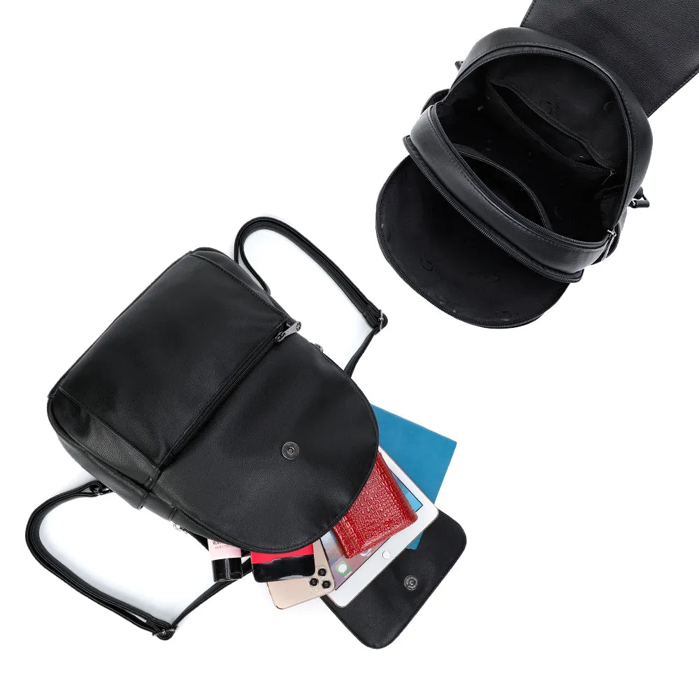 Gallantry Paris Compact sac à dos simili noir