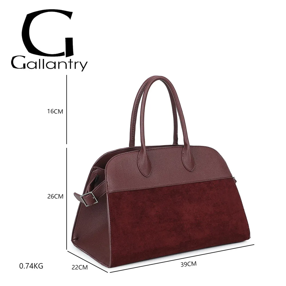 Gallantry Velna sac bandoulière marron grand grainé