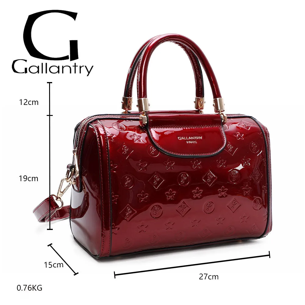 Gallantry La Rubélia sac à main rouge verni