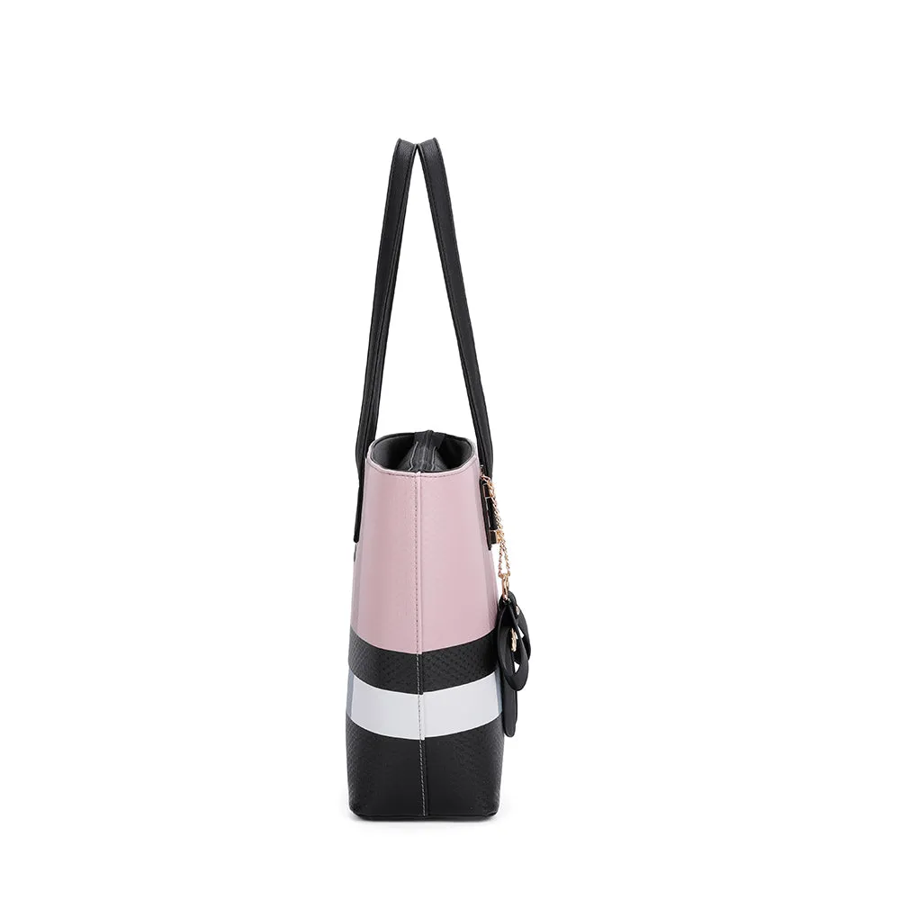 Gallantry Paris Jolie sac cabas rose simili cuir