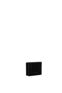 O bag agrifoglio noir portefeuille homme compact tissu