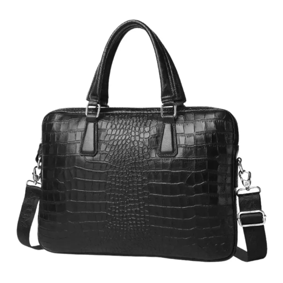 Mon Sacoche Porte Document Aspect Crocodile homme