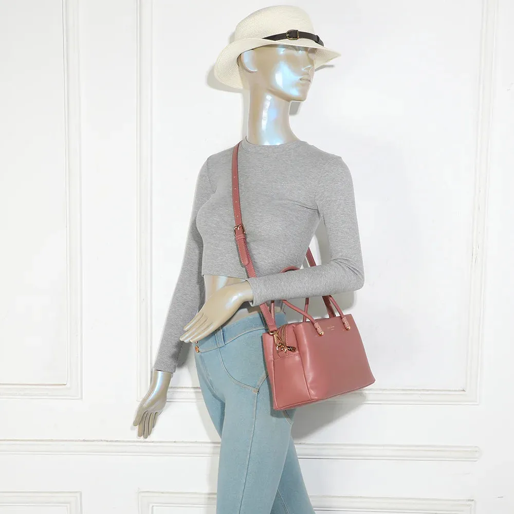 Gallantry Le Azélie sac main Rose foncé lisse