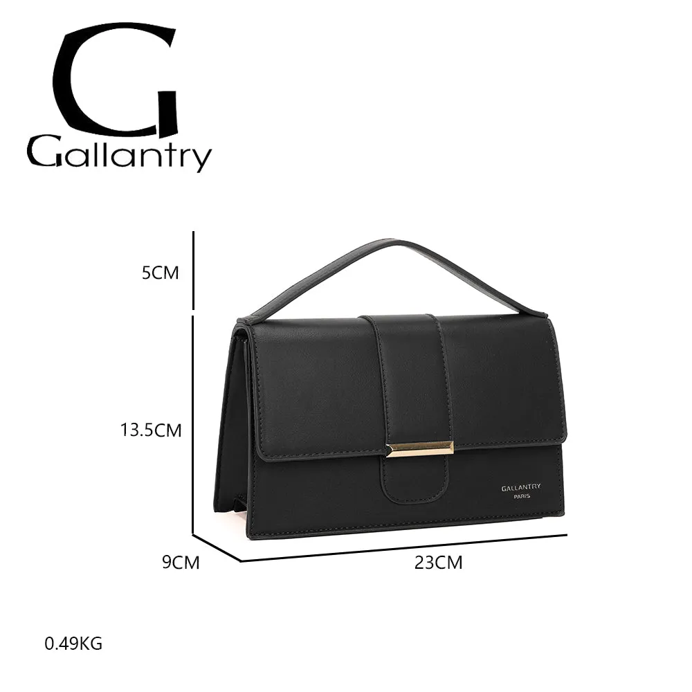 Gallantry Paris La Faustine sac à main noir vegan