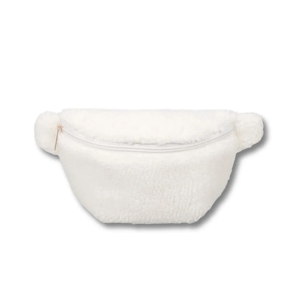 Maison Sacoches Lyna banane moumoute beige peluche 23 cm