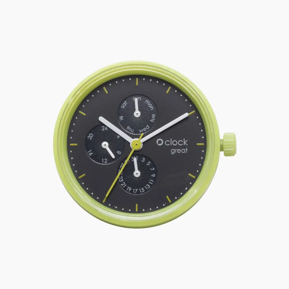 O bag O clock Great Date Seconds mécanisme pomme