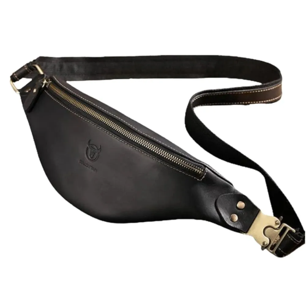 Mon Sacoche Sac Banane cuir banane Café