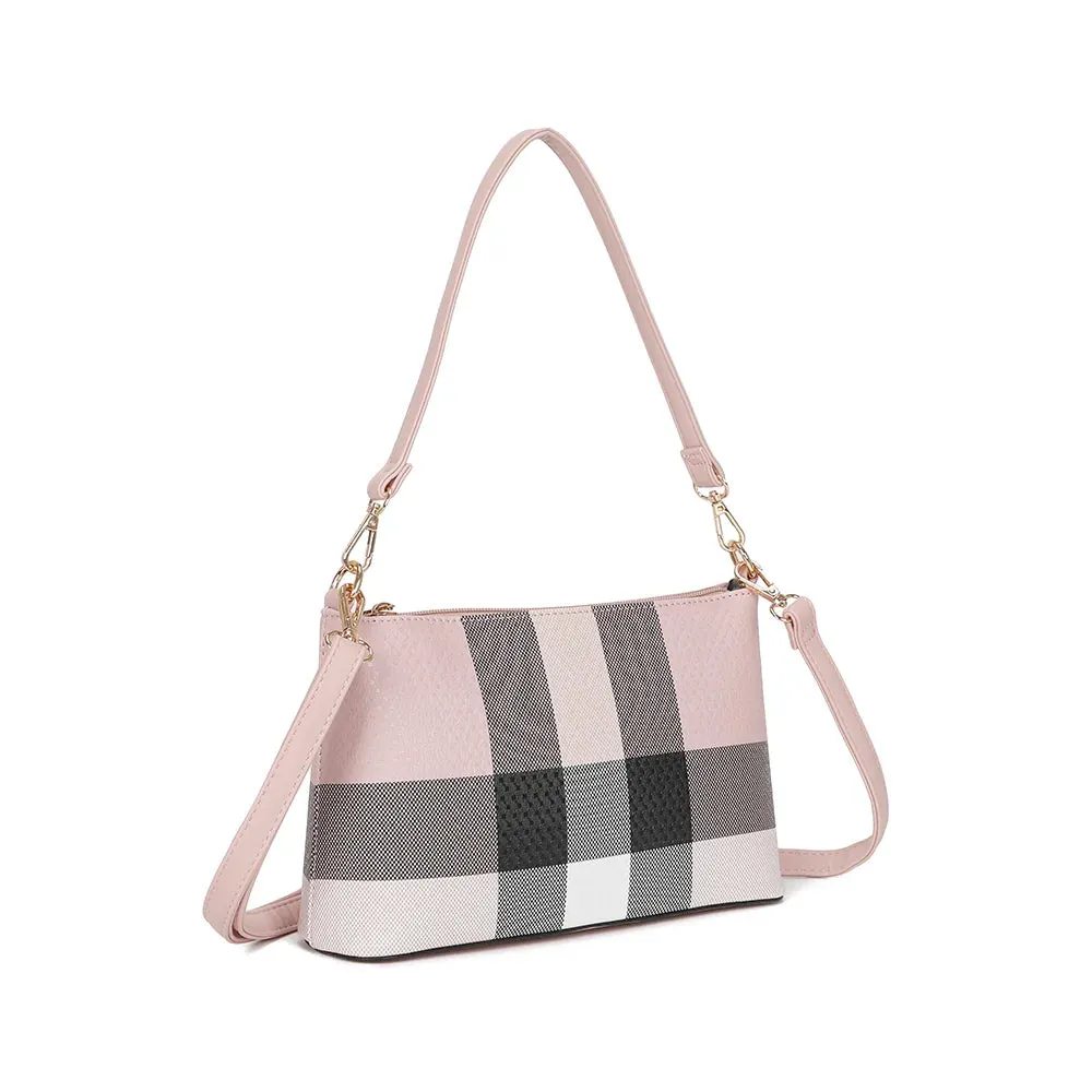 Gallantry Paris Celina sac carreaux taupe baguette